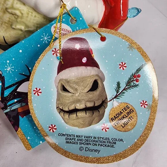 Disney Nightmare Before Christmas Oogie Boogie Ceramic Luminary NEW - Picture 3 of 7